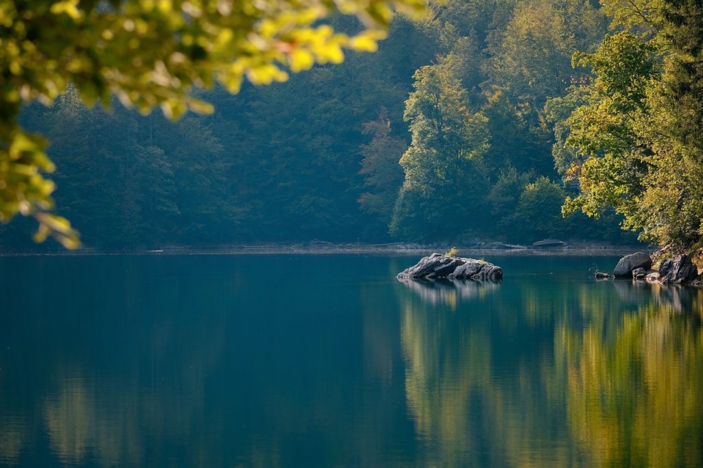 lac dans la nature