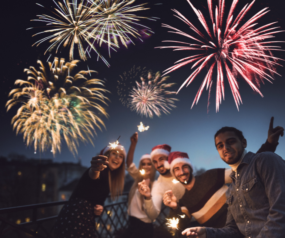 feux d artifice entre amis